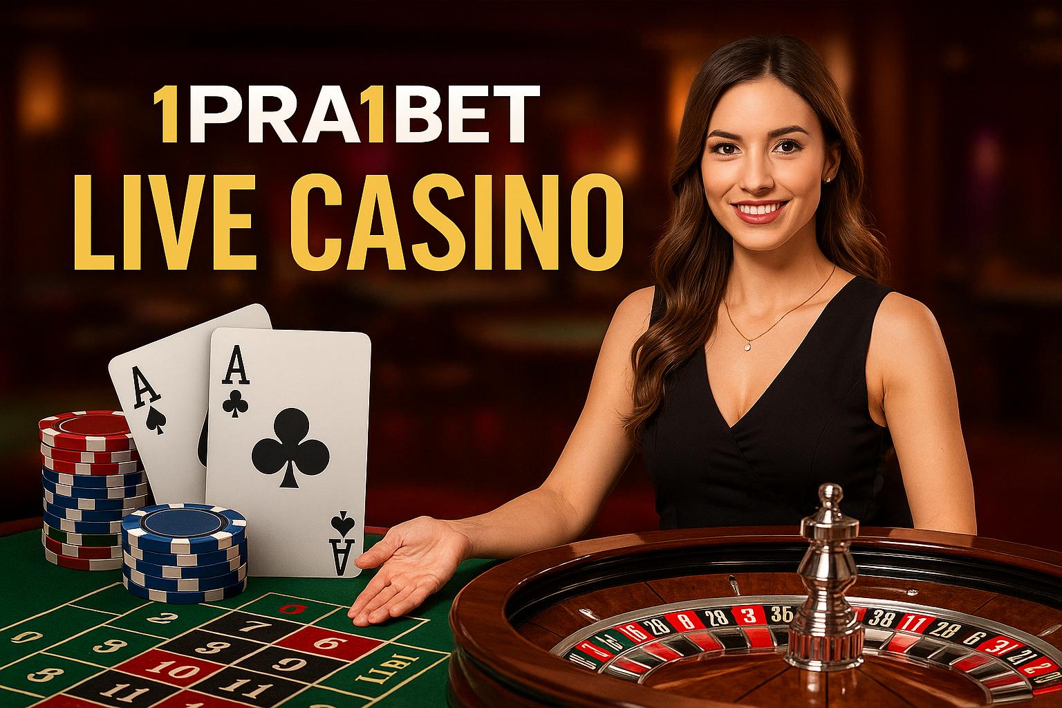O 1PRA1BET Live Casino lança promoções regularmente