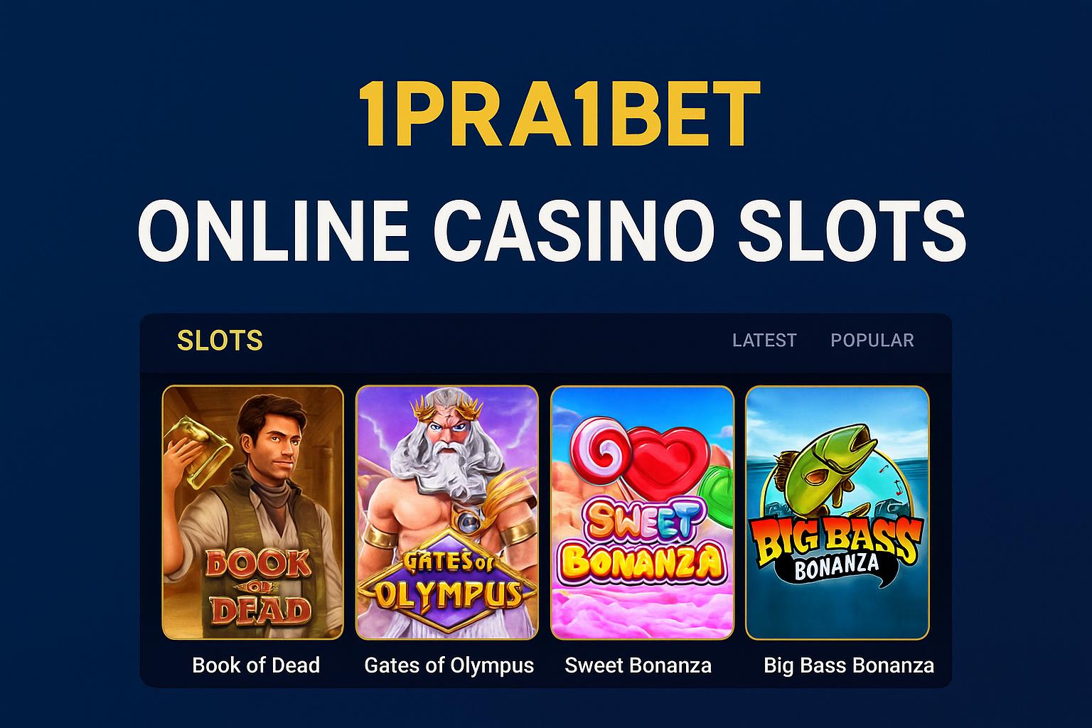 Jogos de Slot no Casino Online 1PRA1BET